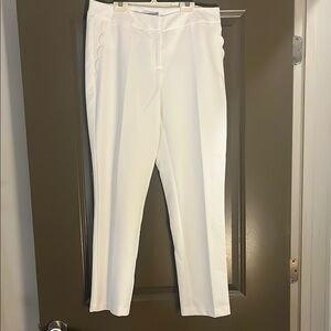 Women’s White scalloped dress Pants